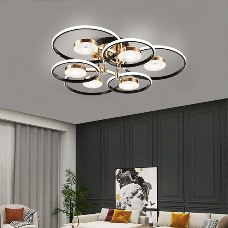 plafonnier design moderne lumineux et décoratif pour intérieur élégant