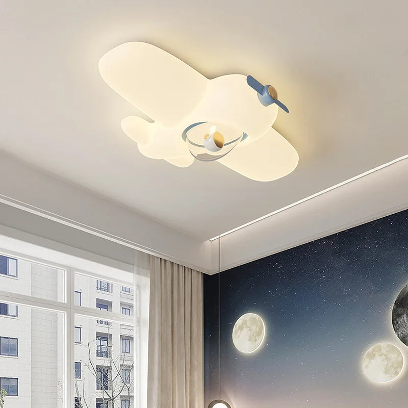 plafonnier avion mignon pour chambre d'enfant moderne et minimaliste