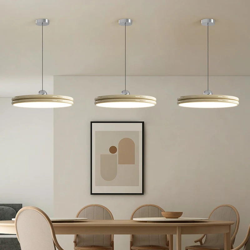 lustre circulaire nordique moderne ovni minimaliste luminaire intérieur