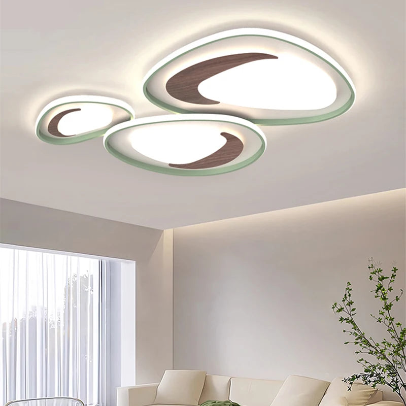 lustre nordique en bois pour éclairage intérieur lampara techo