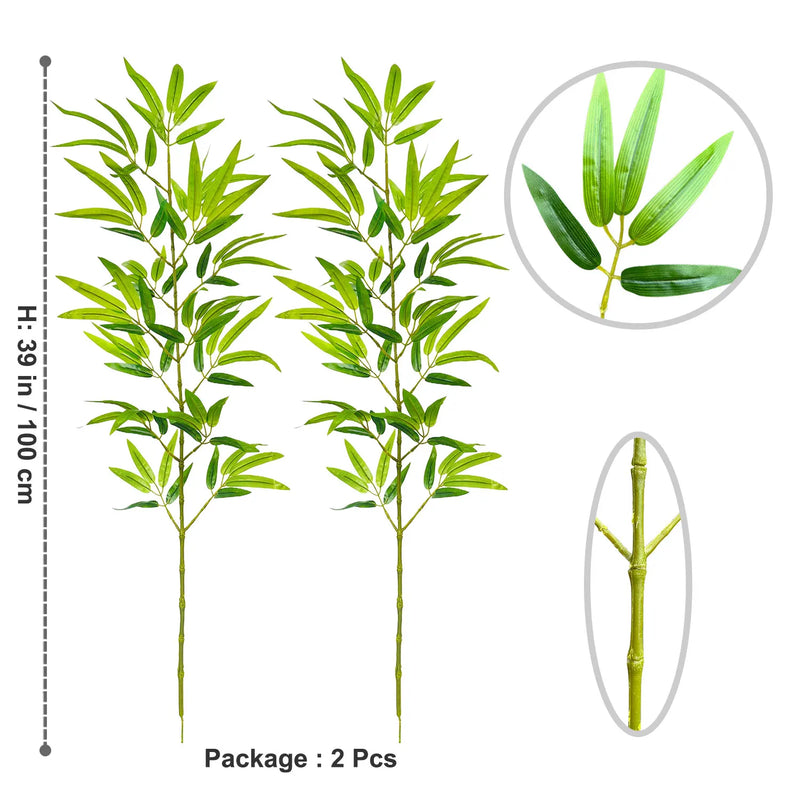 feuilles de bambou artificielles pour décoration d'événements et fêtes