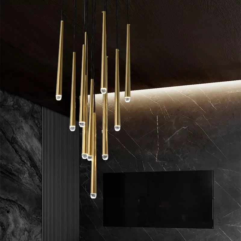 lustre en cristal design moderne pour éclairage intérieur élégant