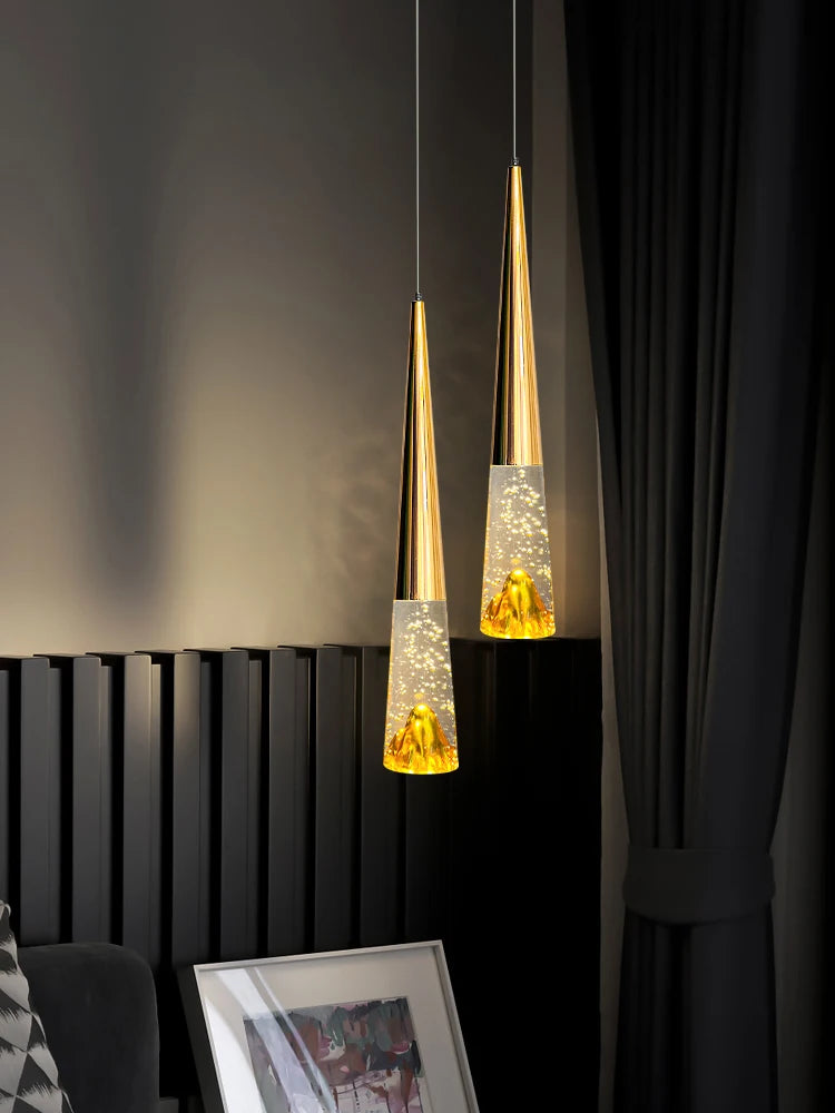 lustre en cristal bulles pour éclairage de luxe nordique