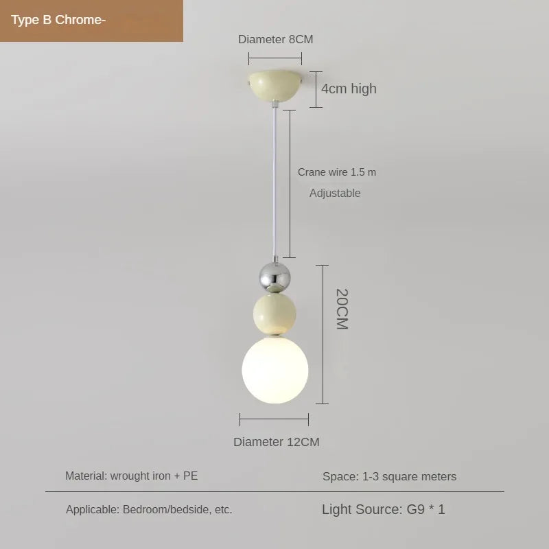 lustre nordique moderne en forme de gourde créative pour intérieur