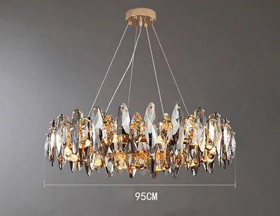 lustre vintage art déco en cristal pour éclairage intérieur