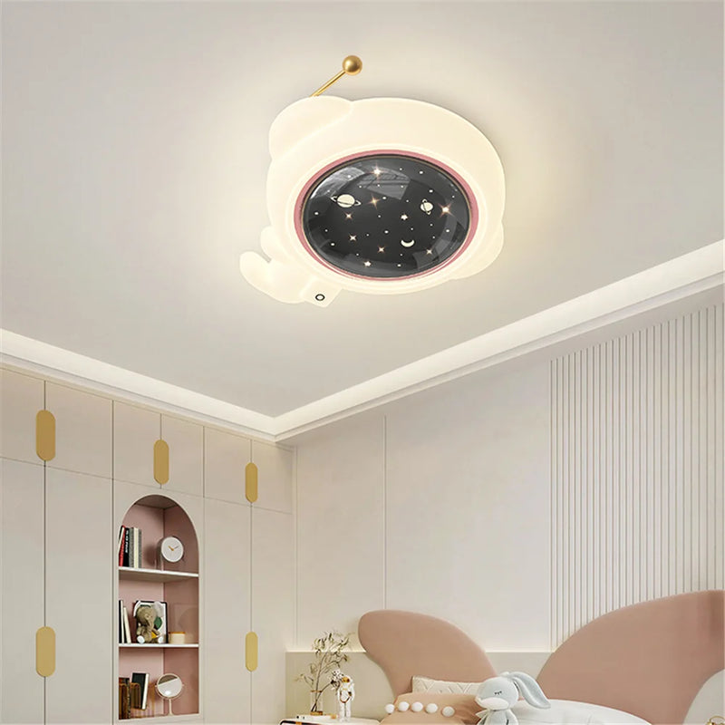 plafonnier led astronaute décoratif pour chambre d'enfants