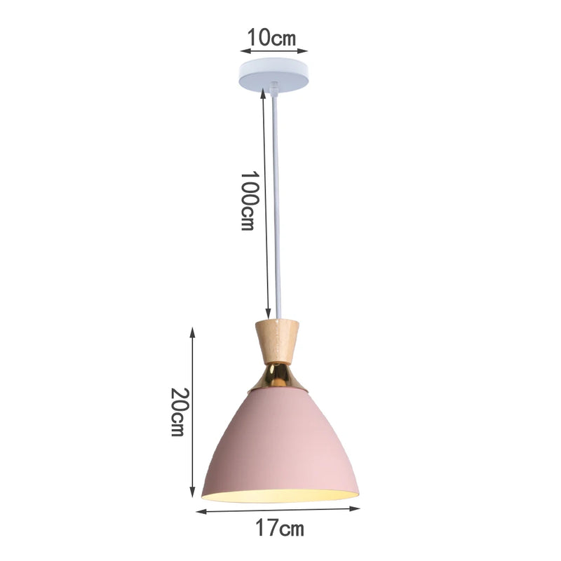 suspension nordique en aluminium rétro pour éclairage intérieur