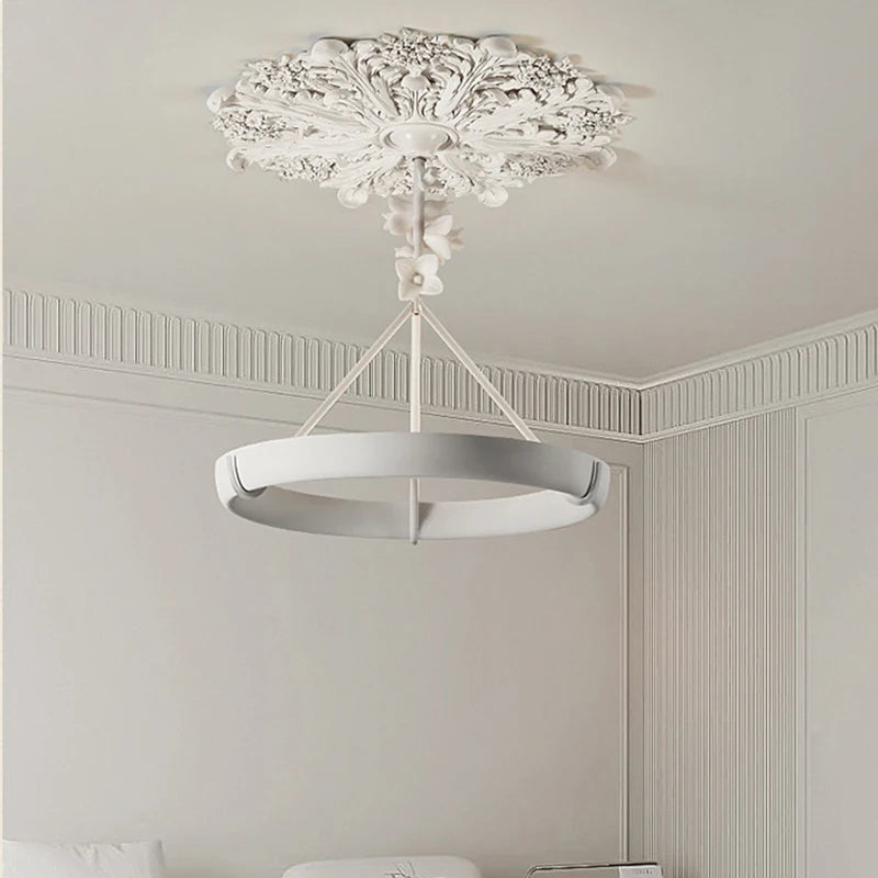 Aipaite Modern Faux Sculpture Round Chandelier is an indoor light fixture for living room, study and bedroom