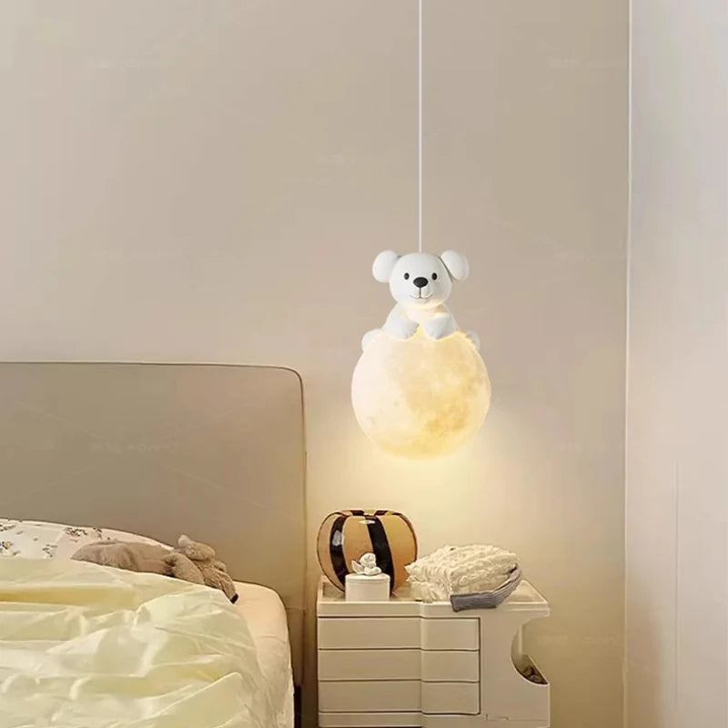 suspension chiot mignon pour décoration chambre enfant lumineux