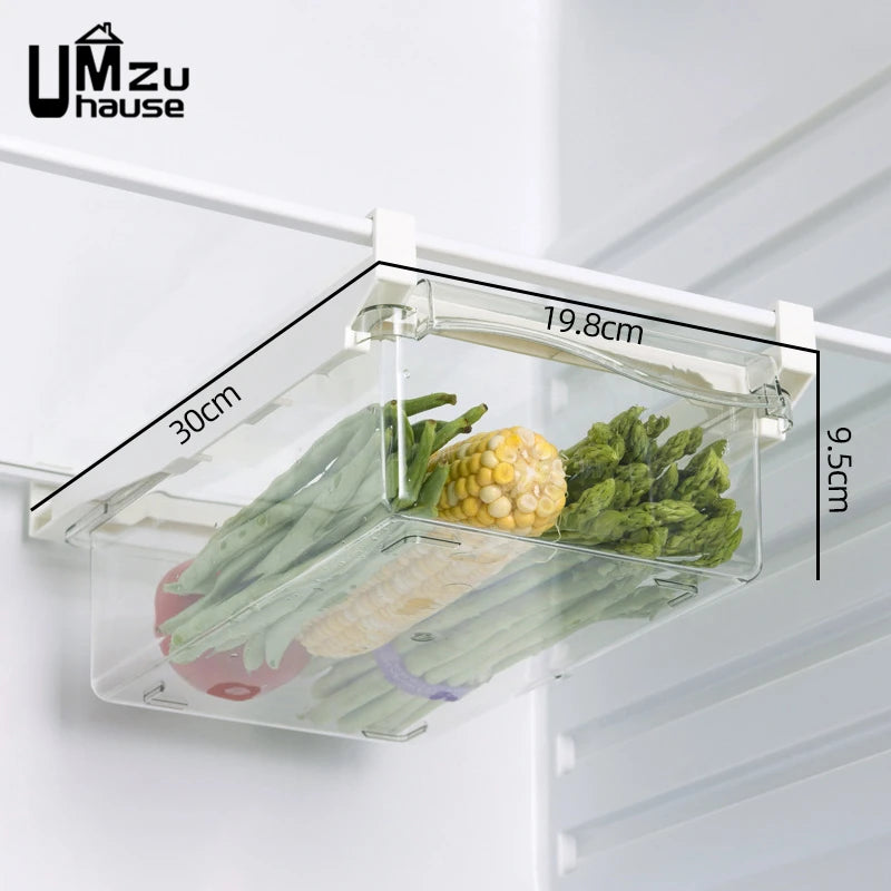 organisateur transparent pour légumes et fruits de cuisine