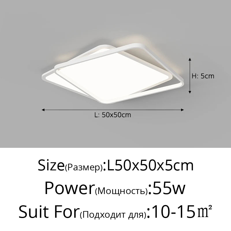 plafonnier à led minimaliste pour un éclairage intérieur confortable