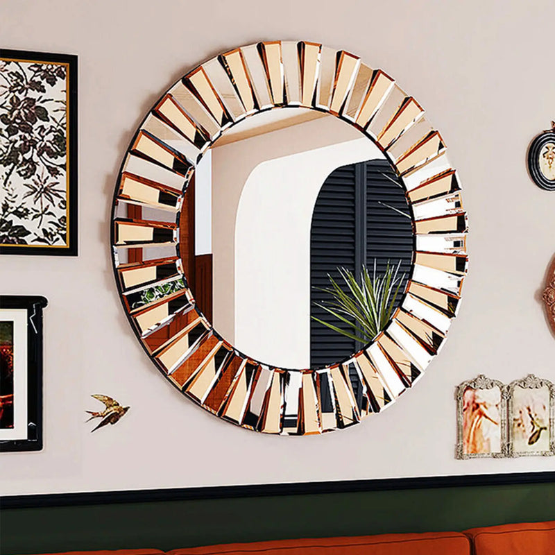 miroir décoratif mural rond pour un style contemporain