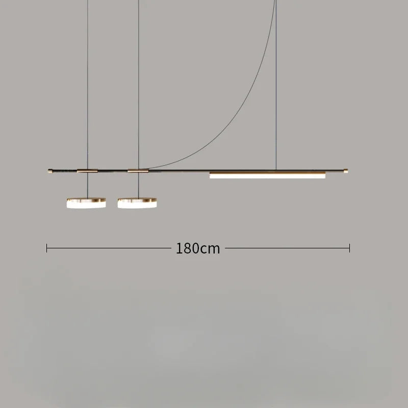 suspension à led linéaire design moderne pour décoration intérieure