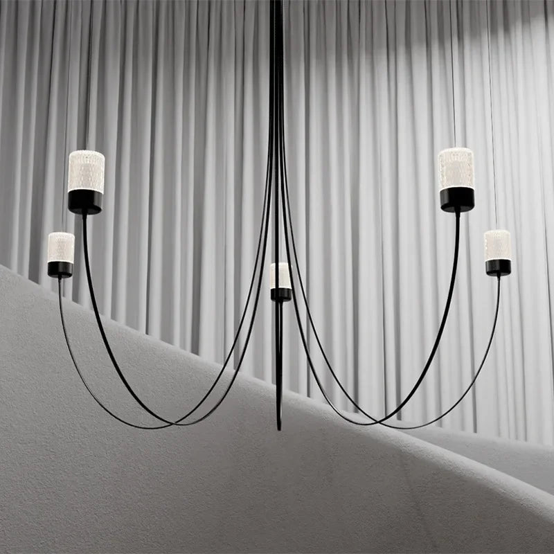 lustre moderne nordique design créatif éclairage suspendu élégant