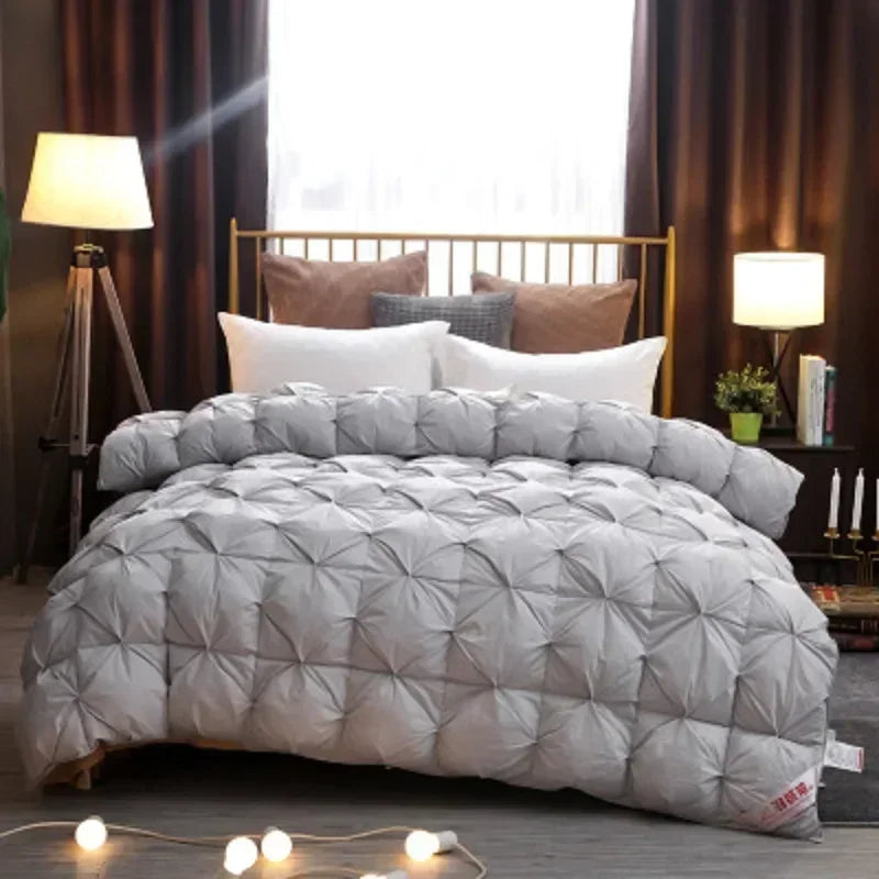 housse de couette matelassée en coton luxe duvet d'oie épaisse hiver