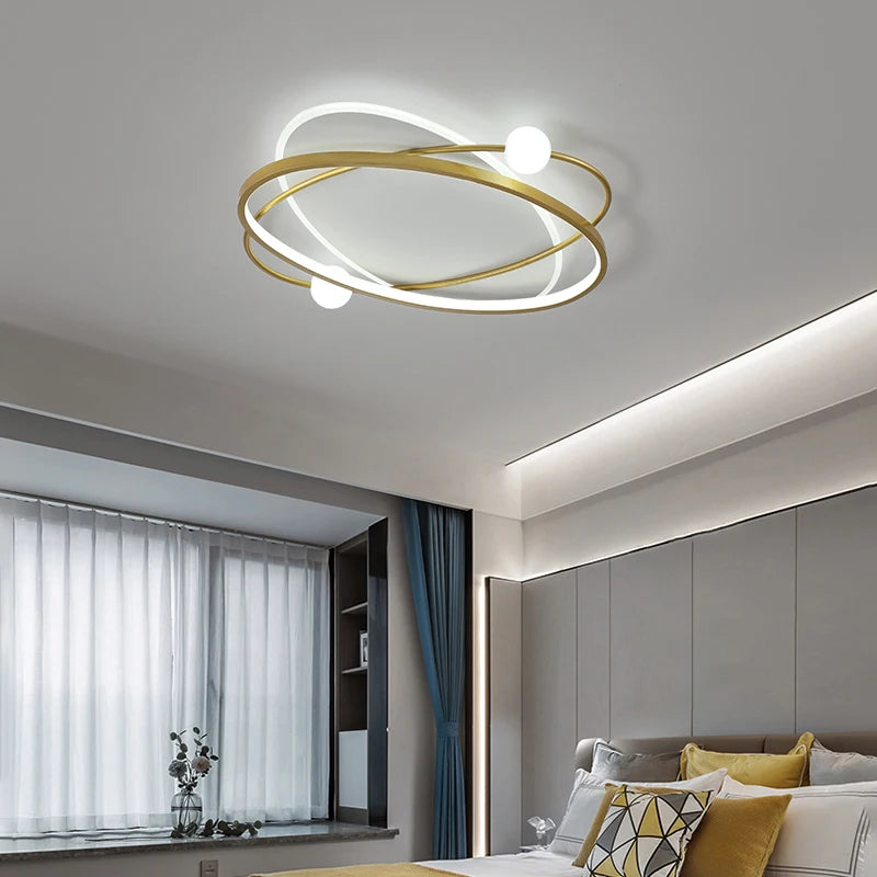 plafonnier led moderne avec télécommande pour décoration intérieure