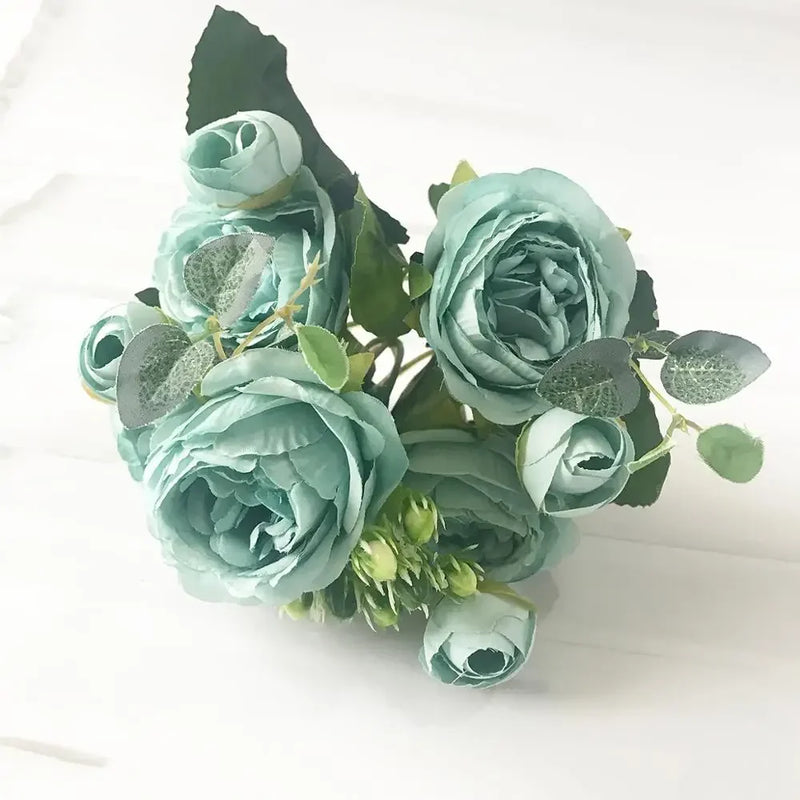 petit bouquet de fleurs artificielles pour décoration printanière et mariage