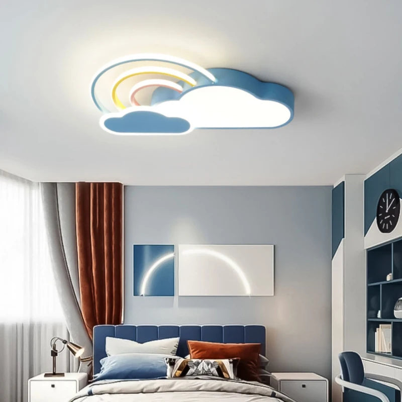 plafonnier nuage arc en ciel pour chambre d enfant décorative et chaleureuse