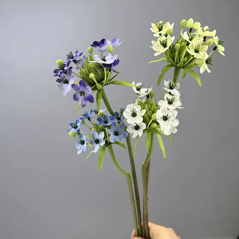 fleurs artificielles en soie velours pour décoration élégante