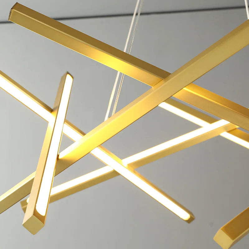 lustre minimaliste design lumière géométrique pour intérieur élégant