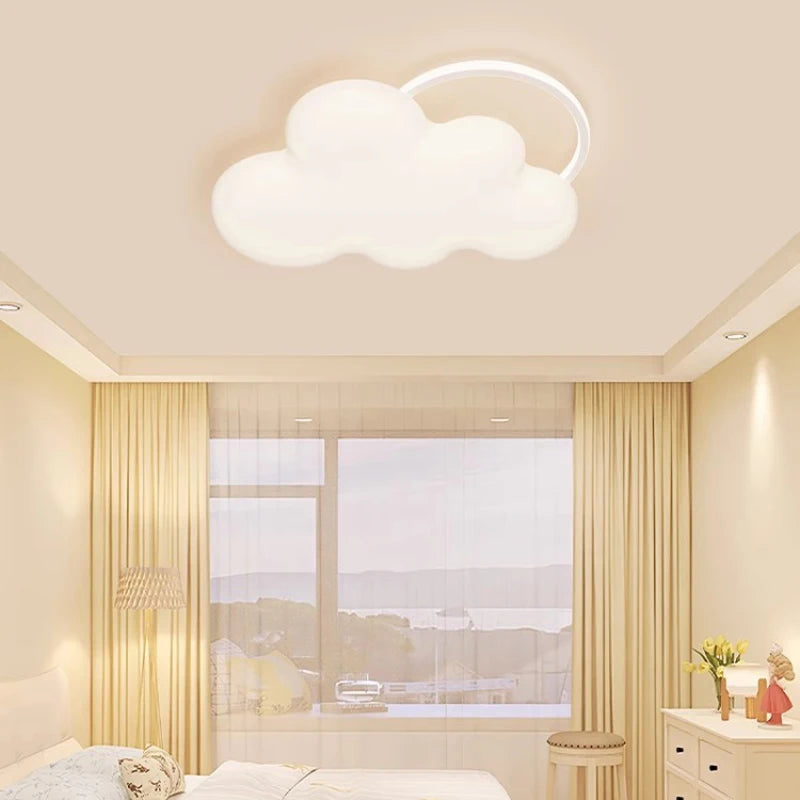 plafonnier nuage arc-en-ciel pour chambre d'enfant décor moderne