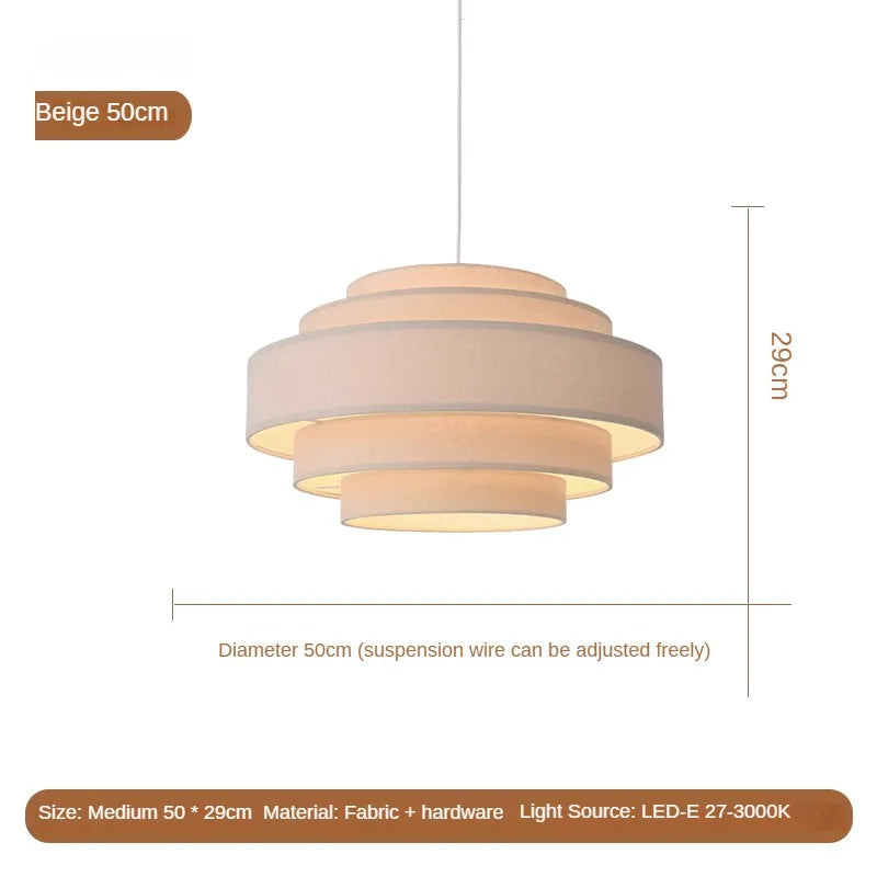 lustre en tissu créatif pour un éclairage minimaliste personnalisé