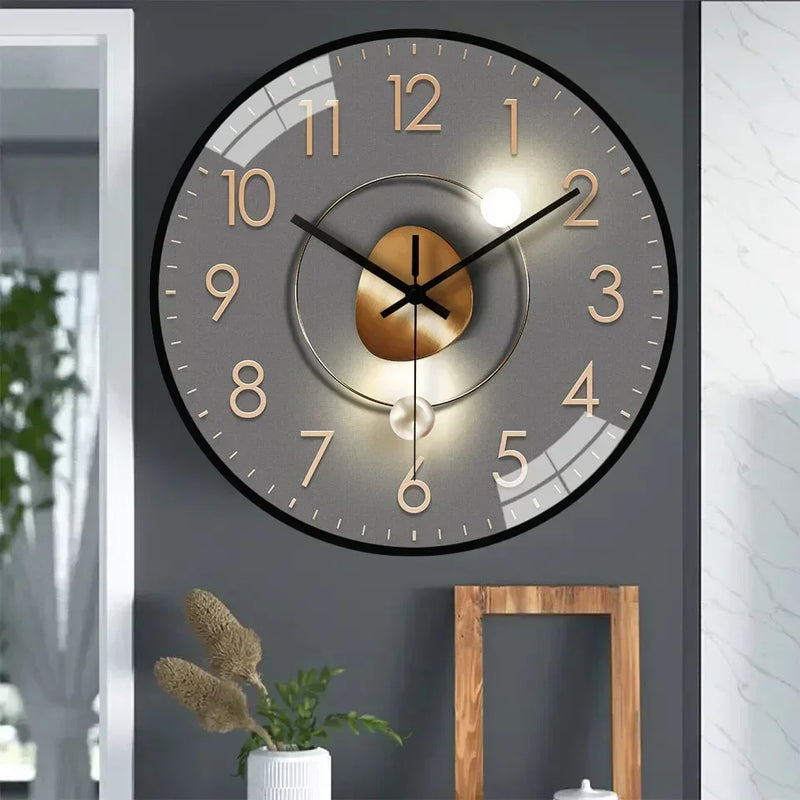 horloge murale silencieuse à piles design moderne pour tous les espaces