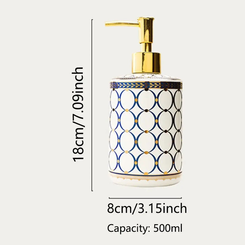 distributeur de savon en céramique luxe pour hôtel rechargeable