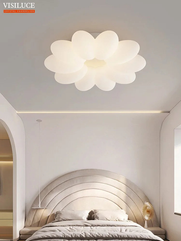 plafonnier led fleurs pour chambre d enfant trois couleurs lumière