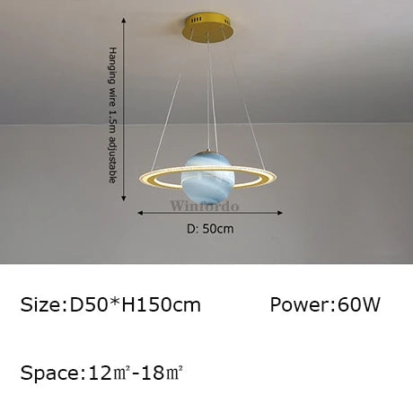 suspension créative terre lune football design original