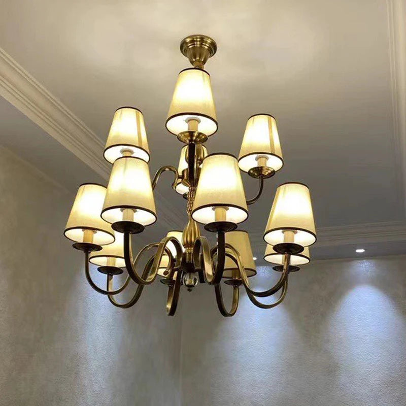 lustre de luxe classique suspension éclairage décorations luminaires de plafond