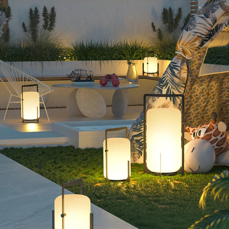 lumières solaires étanches pour jardin extérieur et terrasse de villa