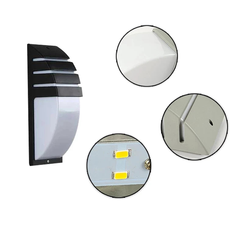 10W 18W LED Wall Light Waterproof Porch Light Modern LED Wall Lamp Radar Motion Sensor Courtyard Garden Outdoor Light AC90~260V