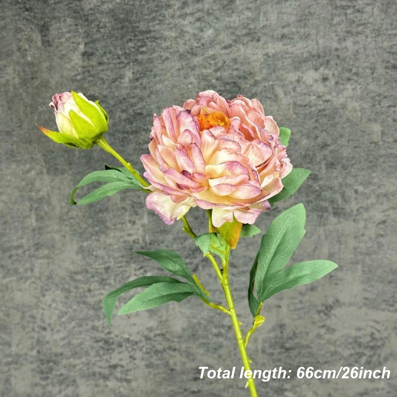 bouquet de pivoines artificielles en soie pour mariage et décoration intérieure