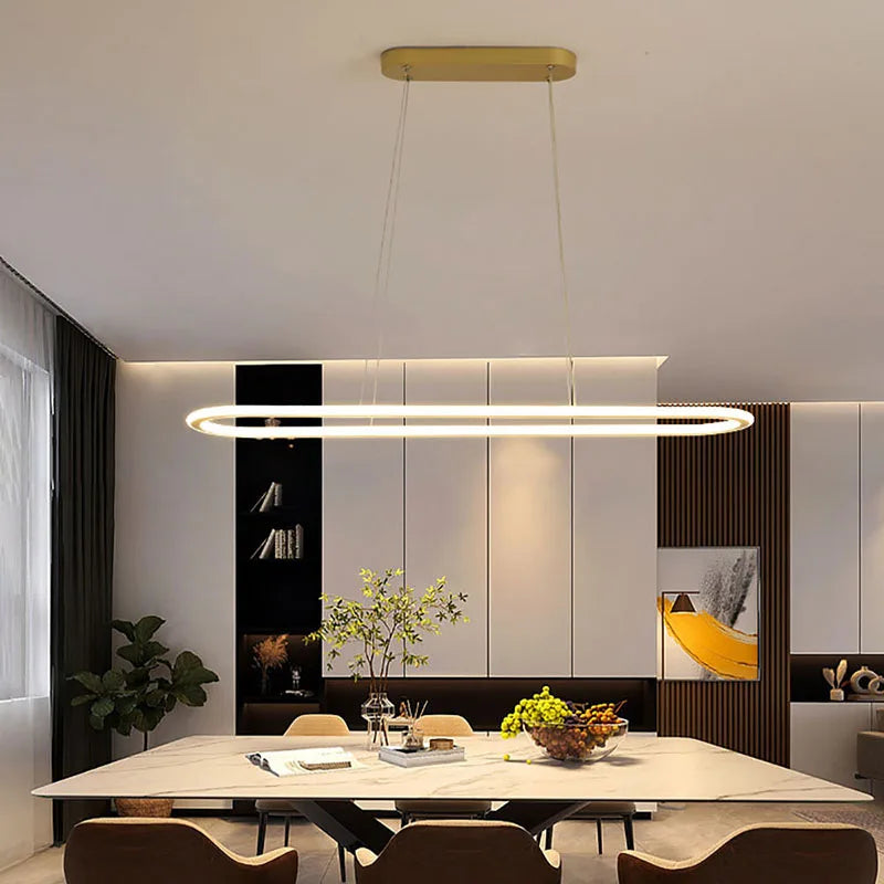 suspension moderne à LED pour décoration intérieure élégante