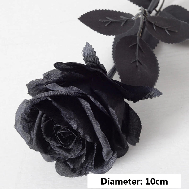 roses artificielles gothiques pour décorations dHalloween mariage fête