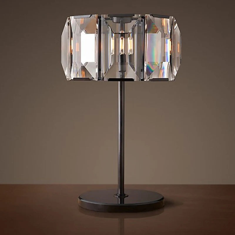 lampadaire led en cristal vintage avec intensité variable