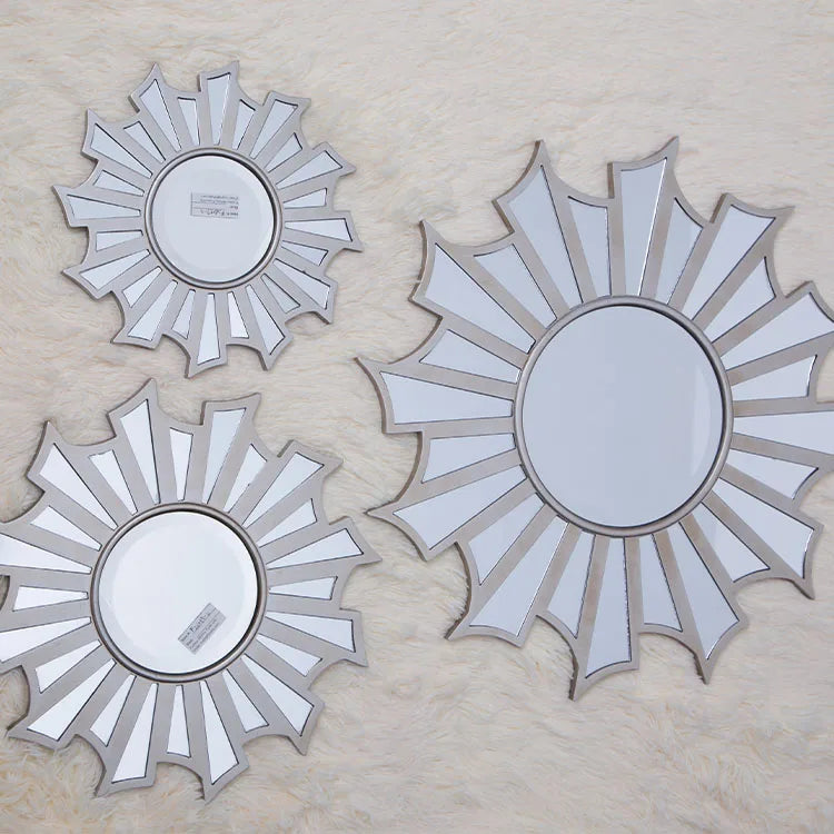 lot de 3 miroirs décoratifs en forme de tournesol