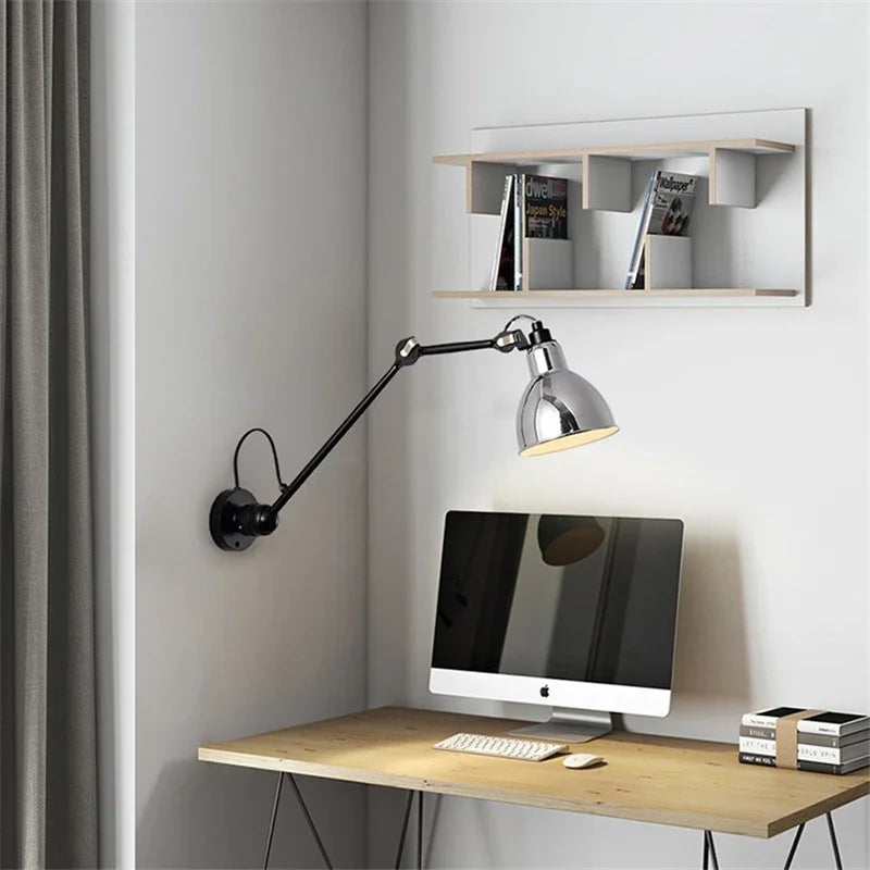 applique murale bras robotique luminaire design pour intérieur moderne