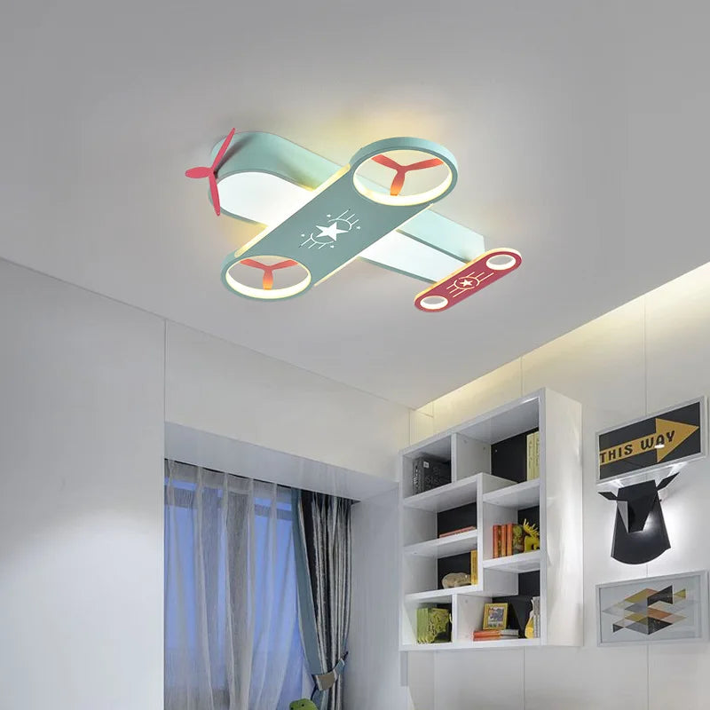 lustre moderne led en forme d'avion pour éclairage intérieur