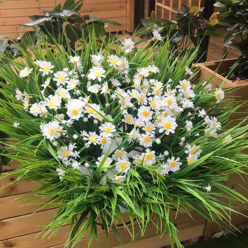 marguerites artificielles résistantes aux uv pour décoration extérieure et intérieure