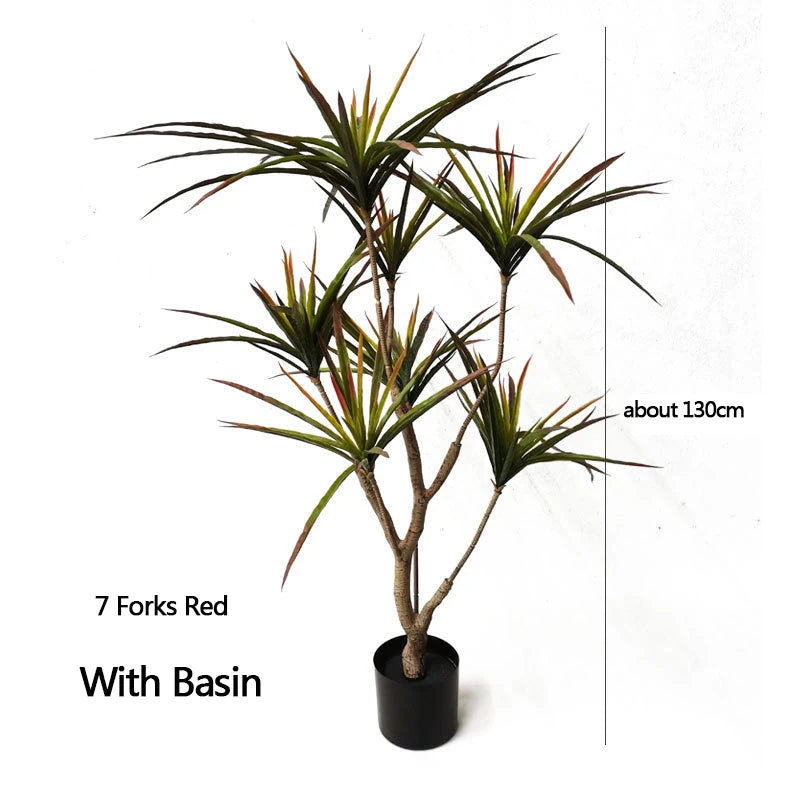 plantes artificielles dracaena pour décoration intérieure tropicale