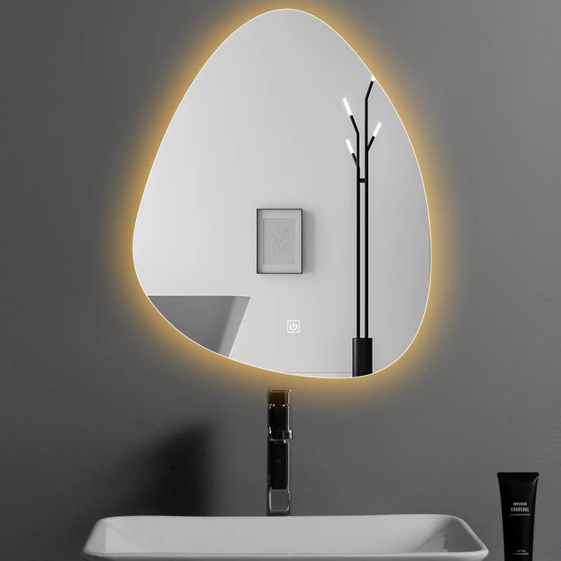 miroir intelligent multifonction avec haut-parleur bluetooth et led réglable