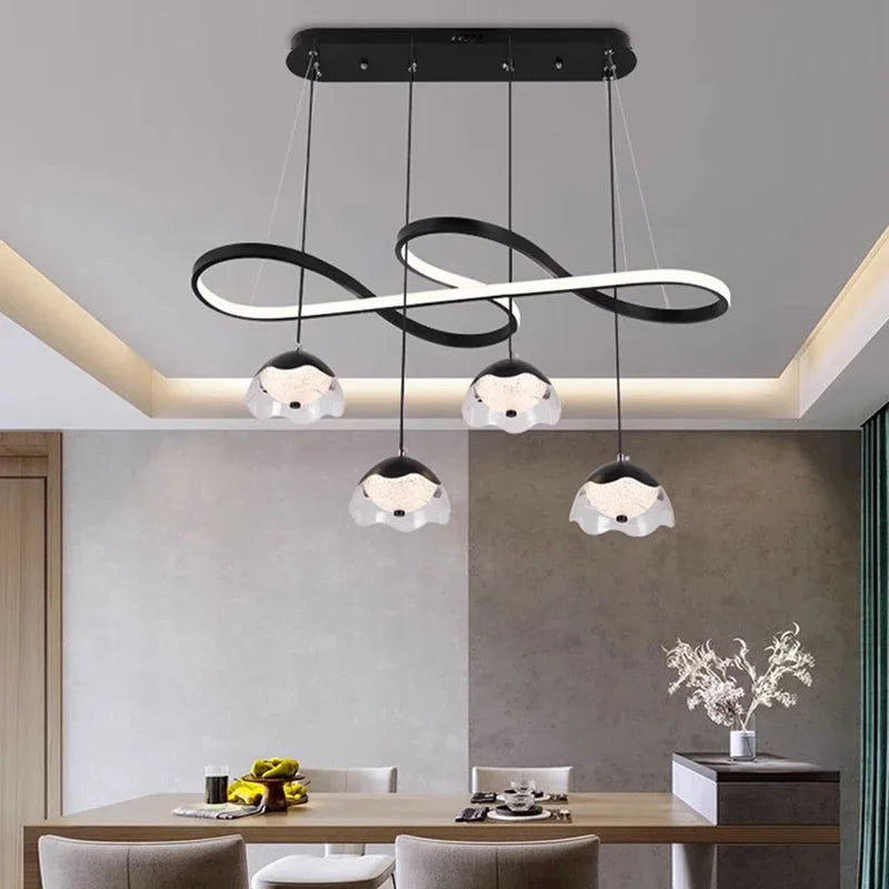 lustre led décoratif moderne pour éclairage intérieur suspendu