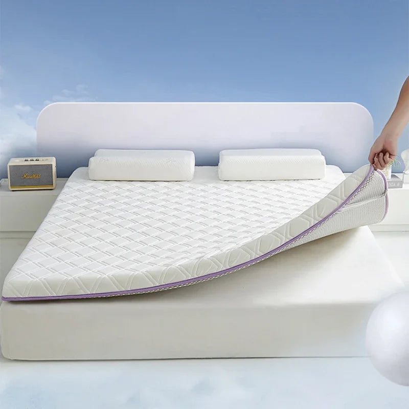 matelas pliable antidérapant en latex naturel pour dormir au sol