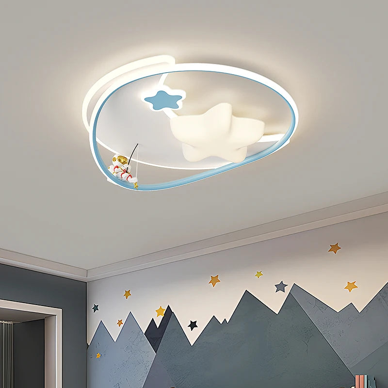 lampe de chambre enfant moderne à protection des yeux étoile créative