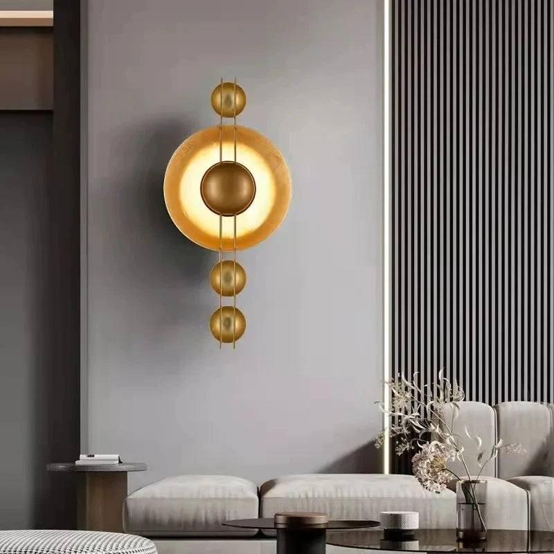 applique murale art déco en métal doré lampe créative livraison directe