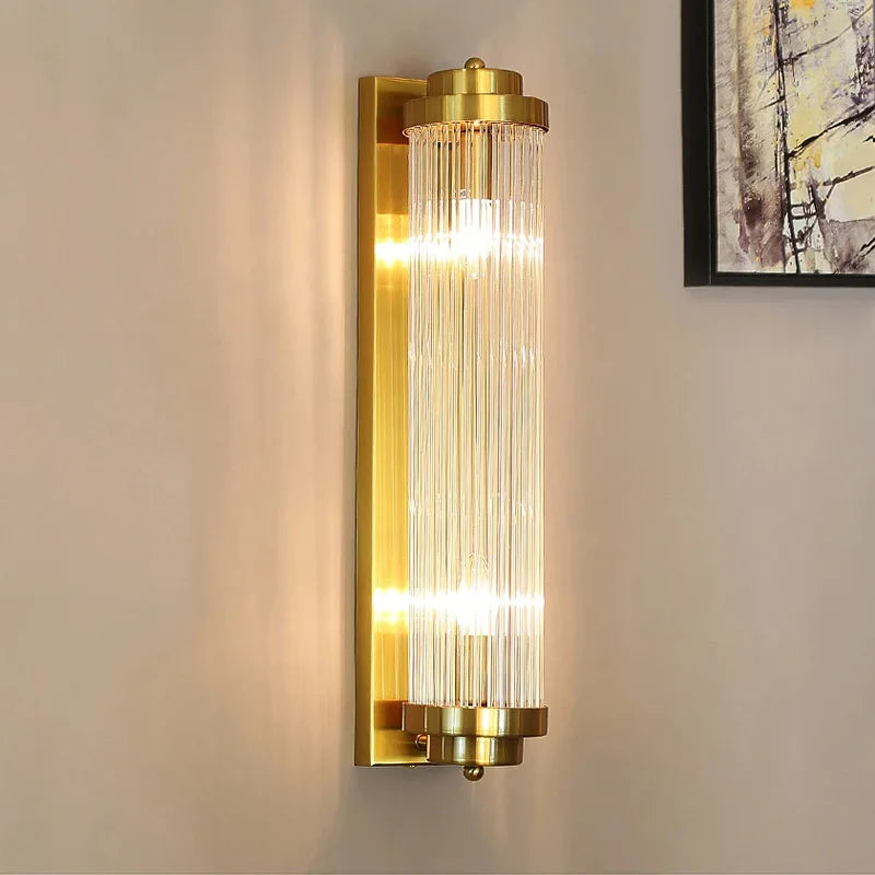 applique murale réglable en or avec lampe en cristal de luxe led