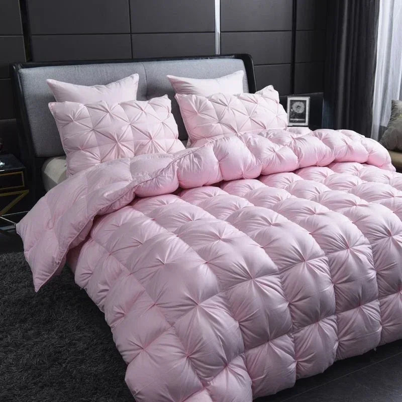 couette chaude en duvet d'oie pour l'hiver luxe épaisse et confortable