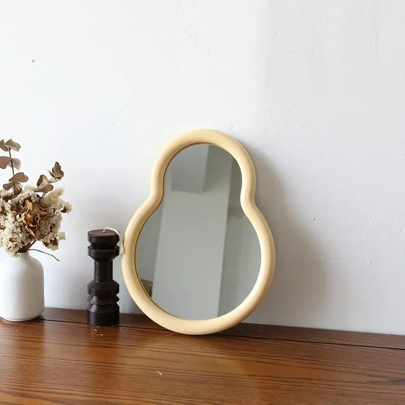 miroirs décoratifs en bois sur pied pour la vanité